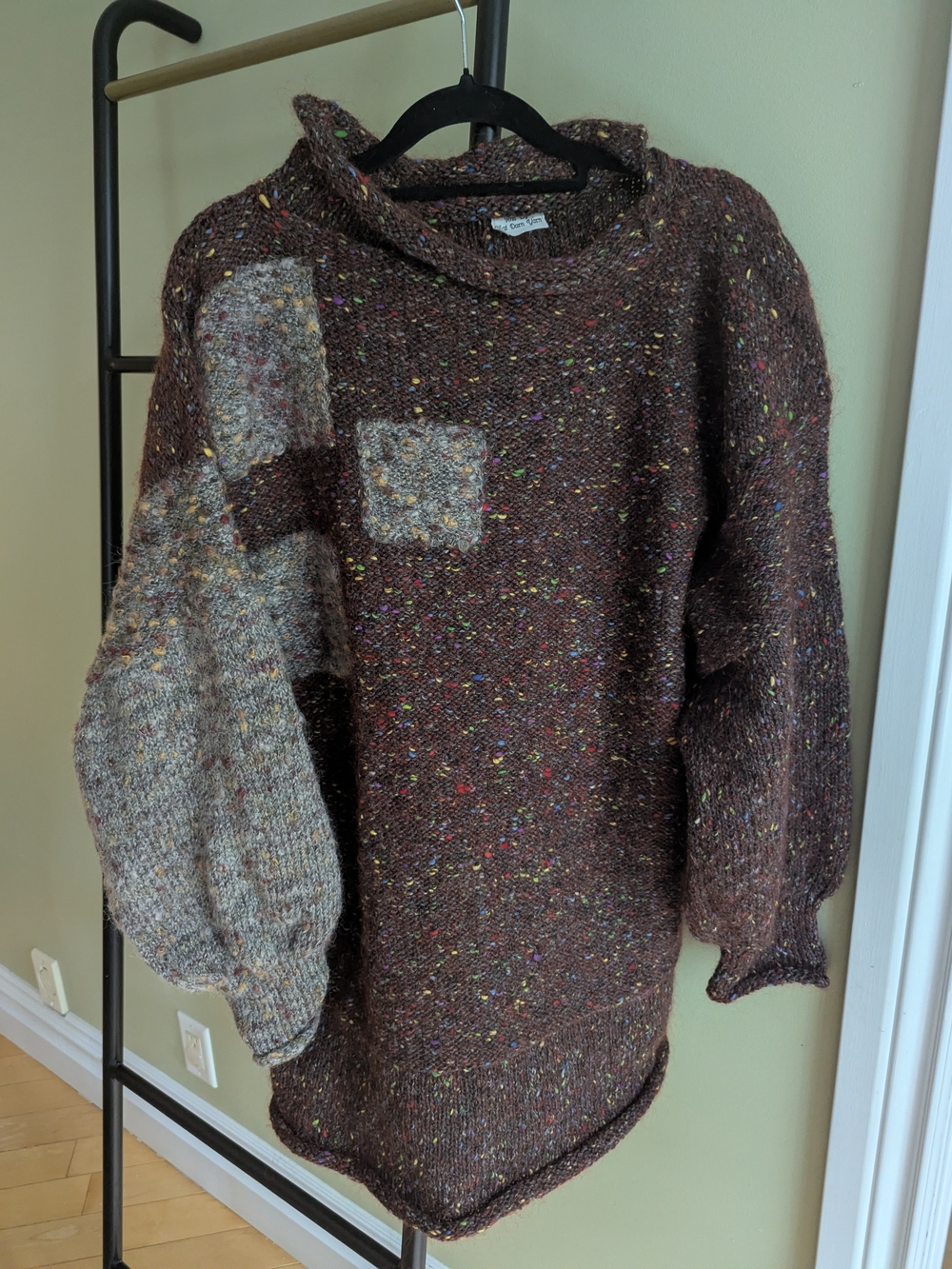 Chunky Brown Handknit Sweater